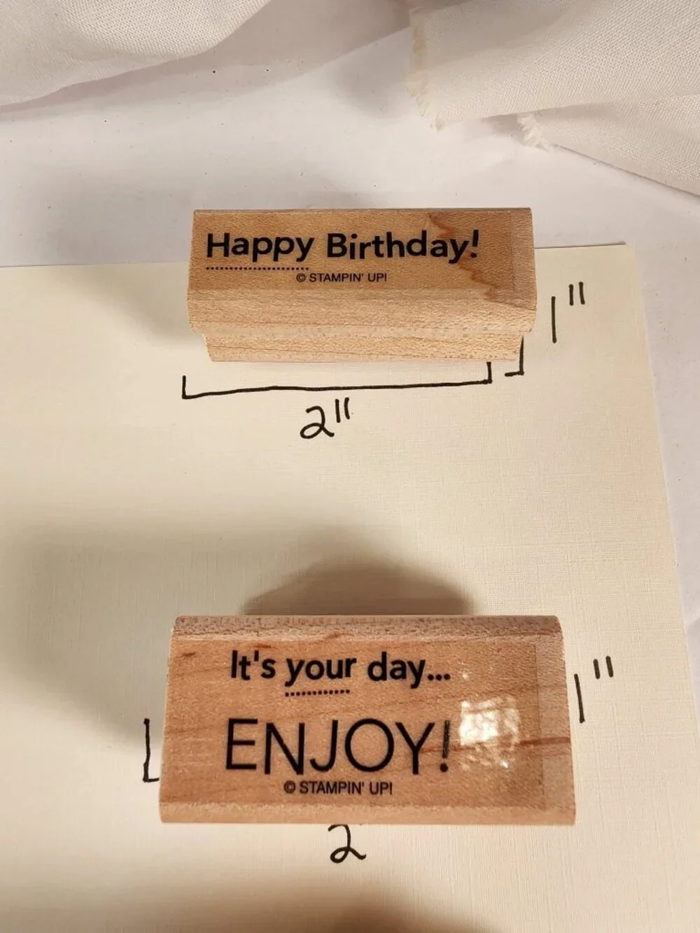 STAMPIN' UP LOT of 10 Birthday Themed Stamps